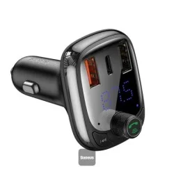 Baseus Transmitter Fm Tws T-Typed S-13 (Pps Fast Charger Edition) Black